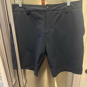 American‎ Giant shorts navy blue men’s size 34 9L button zip closure pockets 4